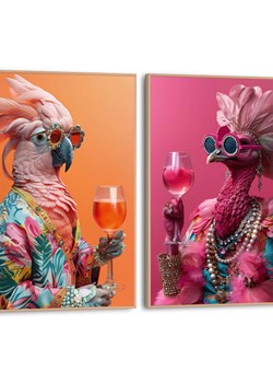 Orangewallz Druki artystyczne (2 szt.) "Cheers" w ramce ze sklepu Limango Polska w kategorii Obrazy - zdjęcie 188393548