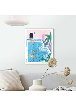 Orangewallz Druk artystyczny "Pool Fun" w ramce ze sklepu Limango Polska w kategorii Obrazy - zdjęcie 188393667