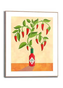 Orangewallz Druk artystyczny "Chilli Tree" w ramce ze sklepu Limango Polska w kategorii Obrazy - zdjęcie 188393907