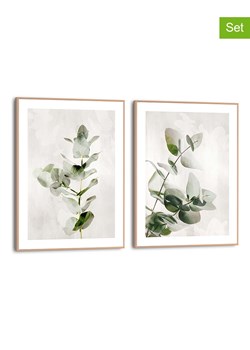 Orangewallz Druki artystyczne (2 szt.) "Euca" w ramce ze sklepu Limango Polska w kategorii Obrazy - zdjęcie 188394057