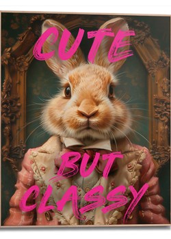 Orangewallz Druk artystyczny "Cute But Classy" w ramce ze sklepu Limango Polska w kategorii Obrazy - zdjęcie 188394127