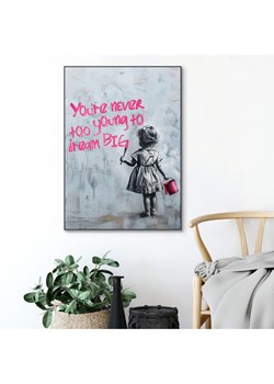 Orangewallz Druk artystyczny "Never too young" w ramce ze sklepu Limango Polska w kategorii Obrazy - zdjęcie 188394247