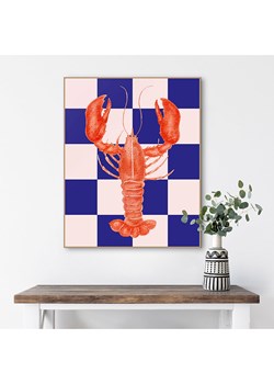 Orangewallz Druk artystyczny "Lobster Blue Pink" w ramce ze sklepu Limango Polska w kategorii Obrazy - zdjęcie 188395145