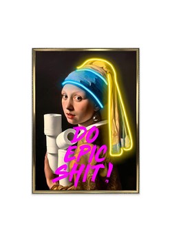 Orangewallz Druk artystyczny LED "Pearl Paper Girl" ze sklepu Limango Polska w kategorii Oświetlenie - zdjęcie 188395597