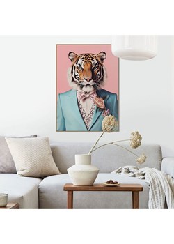 Orangewallz Druk artystyczny "Beau Tie Tiger" w ramce ze sklepu Limango Polska w kategorii Obrazy - zdjęcie 188395636