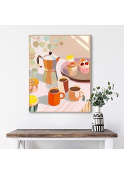 Orangewallz Druk artystyczny "Coffee Scene" w ramce ze sklepu Limango Polska w kategorii Obrazy - zdjęcie 188395766