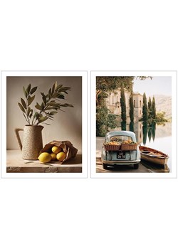 Orangewallz Druki artystyczne (2 szt.) "Italian Set" w ramce ze sklepu Limango Polska w kategorii Obrazy - zdjęcie 188395826