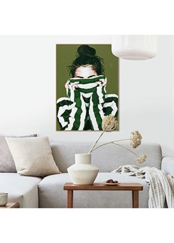 Orangewallz Druk artystyczny "Green Boo" w ramce ze sklepu Limango Polska w kategorii Obrazy - zdjęcie 188395837