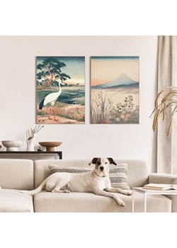 Orangewallz Druki artystyczne (2 szt.) "Japandi Set II" w ramce ze sklepu Limango Polska w kategorii Obrazy - zdjęcie 188396469