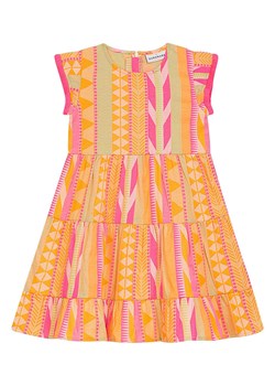 Danamade Sukienka "Dserena" w kolorze pomarańczowo-różowo-żółtym ze sklepu Limango Polska w kategorii Sukienki - zdjęcie 188396716