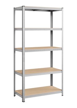 Songmics Regał stojący w kolorze srebrno-jasnobrązowym - 120 x 200 x 60 cm ze sklepu Limango Polska w kategorii Regały i witryny - zdjęcie 188396798