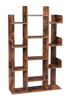 Songmics Regał w kolorze brązowym na książki - 86 x 140 x 25 cm ze sklepu Limango Polska w kategorii Regały i witryny - zdjęcie 188396965