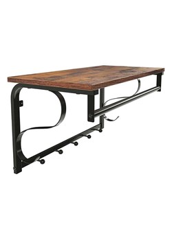 Songmics Wieszak w kolorze czarno-brązowym - 60 x 30 x 31,7 cm ze sklepu Limango Polska w kategorii Szafy - zdjęcie 188397045