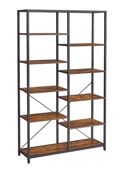 Songmics Regał w kolorze brązowo-czarnym na książki - 105 x 177,5 x 33,5 cm ze sklepu Limango Polska w kategorii Regały i witryny - zdjęcie 188397198