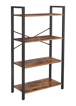 Songmics Regał stojący w kolorze czarno-brązowym - 66 x 120 x 30 cm ze sklepu Limango Polska w kategorii Regały i witryny - zdjęcie 188397205