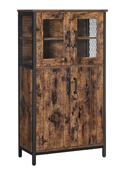 Songmics Komoda w kolorze czarno-brązowym - 60 x 108 x 30 cm ze sklepu Limango Polska w kategorii Meble - zdjęcie 188397305
