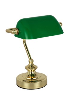 Globo lighting Lampa stołowa "Antique" w kolorze złoto-zielonym - 19 x 24 x 16,5 cm ze sklepu Limango Polska w kategorii Oświetlenie - zdjęcie 188397755