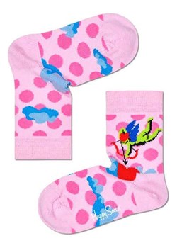 Happy Socks Skarpety w kolorze jasnoróżowym ze sklepu Limango Polska w kategorii Skarpetki dziecięce - zdjęcie 188398438