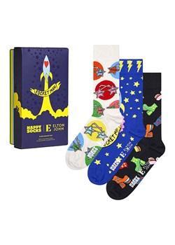 Happy Socks 3-częściowy zestaw prezentowy "Elton John" ze wzorem ze sklepu Limango Polska w kategorii Skarpetki męskie - zdjęcie 188398468