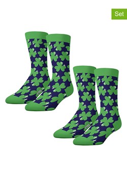 Lucky Socks Skarpety (2 pary) w kolorze zielono-granatowym ze sklepu Limango Polska w kategorii Skarpetki męskie - zdjęcie 188398736