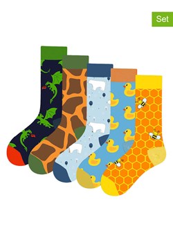 Lucky Socks Skarpety (5 par) ze wzorem ze sklepu Limango Polska w kategorii Skarpetki męskie - zdjęcie 188398777