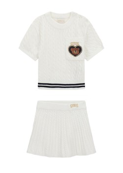 Guess Komplet dziecięcy K6RG08 Z37L1 Biały Regular Fit ze sklepu MODIVO w kategorii Komplety dziewczęce - zdjęcie 188401479