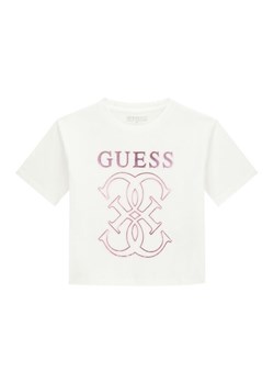 Guess T-Shirt J6RI22 K8HM4 Biały Regular Fit ze sklepu MODIVO w kategorii Bluzki dziewczęce - zdjęcie 188401486