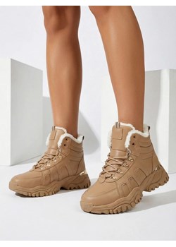 Royalfashion Sneakersy damskie z futerkiem Megigna ze sklepu royalfashion.pl w kategorii Buty sportowe damskie - zdjęcie 188401646