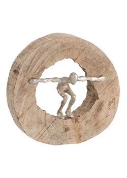 J Line Figurka dekoracyjna w kolorze jasnobrązowym - 28 x 29 x 9,5 cm ze sklepu Limango Polska w kategorii Dekoracje - zdjęcie 188402996