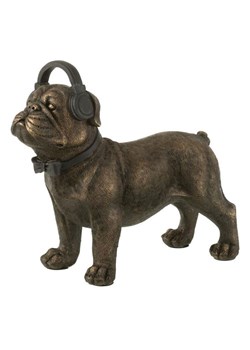J Line Figurka dekoracyjna "Bulldog" w kolorze brązowym - 28 x 25 x 11 cm ze sklepu Limango Polska w kategorii Dekoracje - zdjęcie 188403137