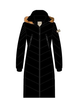 Canadian Peak Płaszcz zimowy "Capucineak" w kolorze czarnym ze sklepu Limango Polska w kategorii Kurtki damskie - zdjęcie 188403357