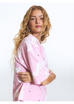 Reserved - Dwuczęściowa piżama w koty - różowy ze sklepu Reserved w kategorii Piżamy damskie - zdjęcie 188404188