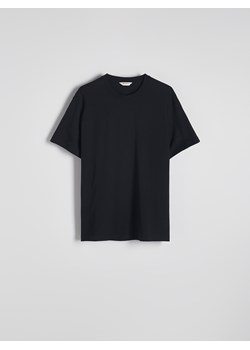 Reserved - Bawełniany t-shirt regular - czarny ze sklepu Reserved w kategorii T-shirty męskie - zdjęcie 188404688