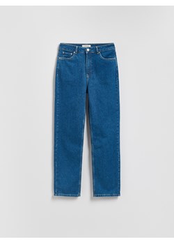 Reserved - Jeansy straight z wysokim stanem - niebieski ze sklepu Reserved w kategorii Jeansy damskie - zdjęcie 188404707