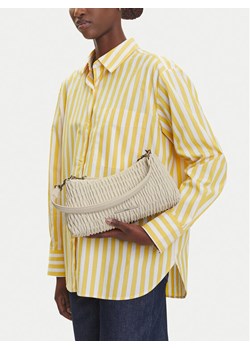 Calvin Klein Jeans Torebka Rouched Shoulder Bag LV04K3088G Écru ze sklepu MODIVO w kategorii Torebki damskie - zdjęcie 188405067