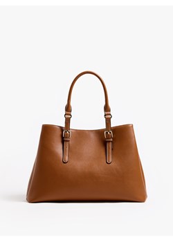 Mohito - Brązowa torebka na ramię - brązowy ze sklepu Mohito w kategorii Torby Shopper bag - zdjęcie 188405415