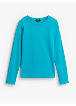Mohito - Longsleeve basic - turkusowy ze sklepu Mohito w kategorii Bluzki damskie - zdjęcie 188405427