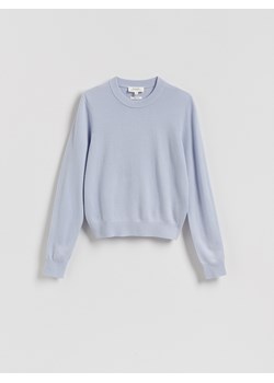 Reserved - Sweter z wełny merino - jasnoniebieski ze sklepu Reserved w kategorii Swetry damskie - zdjęcie 188405959