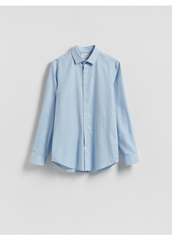 Reserved - Koszula slim z bawełny egipskiej - jasnoniebieski ze sklepu Reserved w kategorii Koszule damskie - zdjęcie 188406049