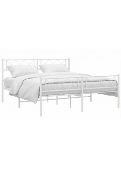 Białe industrialne metalowe łóżko 120x200 cm R5-R50 ze sklepu Edinos.pl w kategorii Łóżka i materace - zdjęcie 188406209