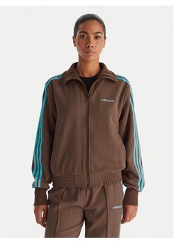 adidas Bluza JX5311 Brązowy Regular Fit ze sklepu MODIVO w kategorii Bluzy damskie - zdjęcie 188406679