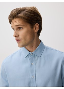 Reserved - Koszula slim z bawełny egipskiej - jasnoniebieski ze sklepu Reserved w kategorii Koszule damskie - zdjęcie 188407107