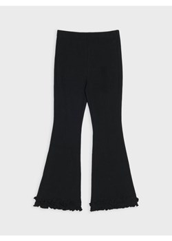 Sinsay - Spodnie dzwony z ozdobnymi falbanami - czarny ze sklepu Sinsay w kategorii Spodnie dziewczęce - zdjęcie 188407196