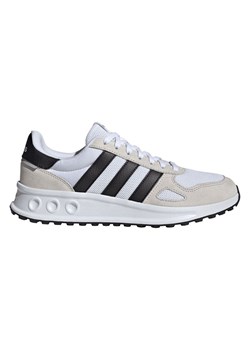 adidas Skórzane buty "Run 84" w kolorze biało-czarno-beżowym do biegania ze sklepu Limango Polska w kategorii Buty sportowe męskie - zdjęcie 188407319