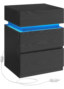 Songmics Szafka nocna w kolorze czarnym - 40 x 55 x 35 cm ze sklepu Limango Polska w kategorii Szafy - zdjęcie 188407485