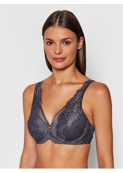 Triumph Biustonosz z fiszbiną Wild Peony Florale 10209627 Szary ze sklepu MODIVO w kategorii Biustonosze - zdjęcie 188407619