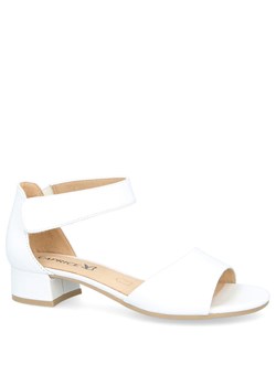 Sandały na niskim obcasie - CAPRICE 9-28212-42 BIAŁE ze sklepu Tymoteo.pl - sklep obuwniczy w kategorii Sandały damskie - zdjęcie 188408959