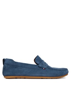 Mokasyny Tommy Hilfiger Core Hilfiegr Suede Driver FM0FM05789 Niebieski ze sklepu eobuwie.pl w kategorii Mokasyny męskie - zdjęcie 188409987