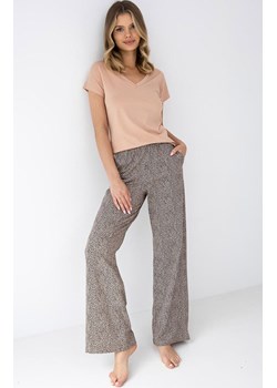 Sensis dwuczęściowa piżama damska Liana, Kolor karmelowy-wzór, Rozmiar S, SENSIS ze sklepu Primodo w kategorii Piżamy damskie - zdjęcie 188411009