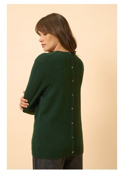 Just Cashmere Kaszmirowy sweter "Janice" w kolorze zielonym ze sklepu Limango Polska w kategorii Swetry damskie - zdjęcie 188411067